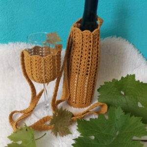 Degustační obal na víno - sklenku a láhev